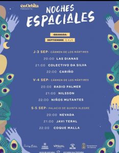 Cartel 2020 noches espaciales