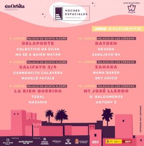 Cartel noches espaciales 2021